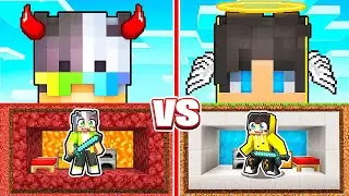 Şeytan Ahmet VS Melek Emirhan Sığınak Yapı kapışması! 😇 | Minecraft