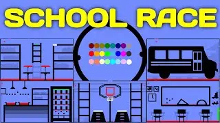 24 Marble Race EP. 27: School Race (by Algodoo)