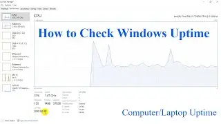 How To Check Your Computer's Uptime | Technical Hakim