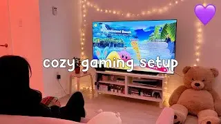 My Cozy Gaming Setup 2022 | Nintendo Switch, PS5, Netflix, OLED TV Setup