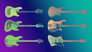 Famous Bass guitars sound comparison. Guitarbank session