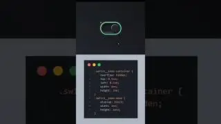 😍 Switch Button On/Off Animation using HTML CSS and JavaScript 