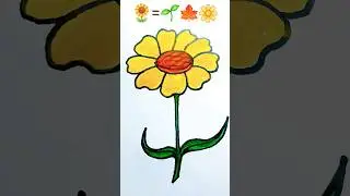 easy painting flower /drawing #art #shorts #trending