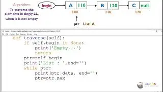 Traversing a Singly Linked List python