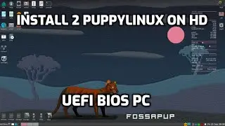 2 puppylinux installed to a UEFI HD.  Suggested partition scheme and save folder management