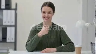 Thumbs Up Sign By Young Woman | Stock Footage - Envato elements