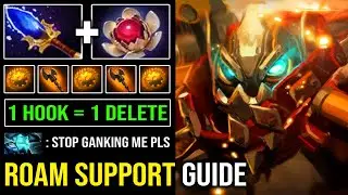 Amazing Roaming Support Guide | Absolutely Everywhere 1 Hook Delete with Aghanim Clockwerk DotA 2