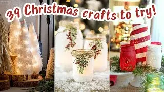 39 Best CHRISTMAS CRAFTS DIY Projects to Try This Year! #christmas #christmascraftdiy