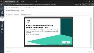 Module 2 Knowledge Check | AWS Academy Cloud Architecting | Introducing Cloud Architecting