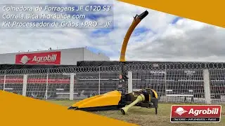 Colhedora de Forragens JF C120 S3 Correia / Bica Hidráulica / com Kit Processador de Grãos +PRO – JF