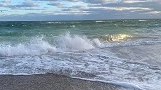 Сильные волны в Одессе Побережье Черного моря