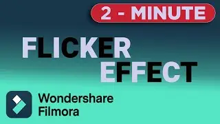 Filmora Tutorial : How to do Flicker Effect | Wondershare Filmora Video Editing Tutorial