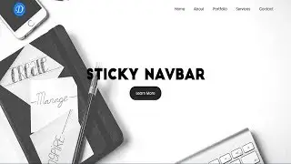 Animated Sticky Navbar on Scroll | Sticky Header On Scroll