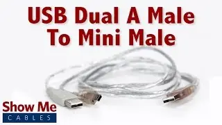 Easy To Use USB 2.0 Dual A Male To Mini Male - Highlight