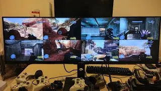 8 Player Halo 3 Splitscreen Multiplayer On 1 Monitor