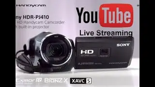 YouTube Live Streaming Setup Using Sony HDR PJ 410 + Video Capture + V8 Soundcard + OBS Studio.