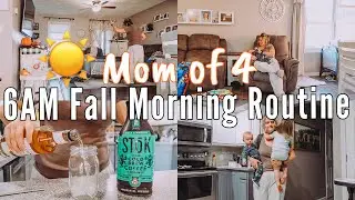 6 AM FALL MORNING ROUTINE OF A MOM OF 4 KIDS | BACK TO SCHOOL ROUTINE | DAY IN THE LIFE | MEGA MOM