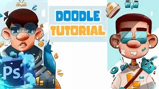 Doodle character tutorial |detail video|.draw characters like gawax art.character illustration