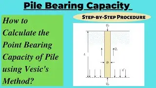 Pile Bearing Capacity using Vesic's Method|Bearing Capacity of Piles