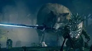 Dark Souls: Great Grey Wolf Sif Boss Fight (4K 60fps)