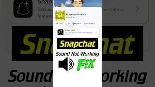 Snapchat sound not working | Snapchat me sound nahi aa raha hai | Snapchat voice problem #shorts