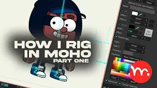 How to Rig a Character in Moho Pro 14 | Basic Rigging for Beginners (Part 1) #MohoPro14 #Rigging