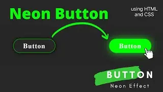 How to make CSS neon button effect for Beginners using HTML & CSS | step by step