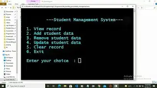 Student Managemet System || C File Handling Project || Cool Programming Projects