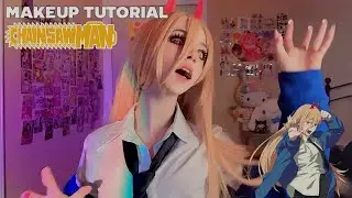 ⋆ ˚｡⋆୨୧˚ Power Cosplay Makeup Tutorial Chainsaw Man チェンソーマン ˚୨୧⋆｡˚ ⋆