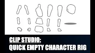 Trying to make a 2D character rig on CLIP STUDIO