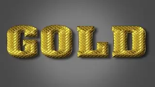 How to create Golden bar Text Effect in Adobe Photoshop CS6 Tutorial