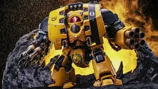 Warhammer The Horus Heresy, Imperial Fists Leviathan Dreadnought Cyclonic Melta Lance & Storm Cannon