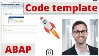 Code templates in ABAP | Input ABAP code templates easily | Reuse ABAP code