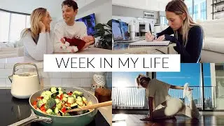 a wholesome WEEK in my LIFE: adjusting to life with a newborn, back in the gym, & family visits