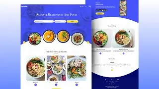 Responsive Food Website design Using HTML CSS & JavaScript | Restaurant Website HTML And CSS