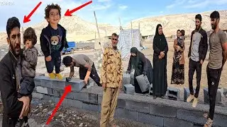 The tireless efforts of Zahra's nomadic family to build a pleasant courtyard