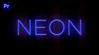 Flicking NEON text premiere pro | How to Create Neon Text in Adobe Premiere Pro