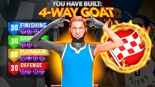 *NEW* 4 WAY GOAT BUILD IS THE BEST BUILD IN NBA 2K24! BEST POINT GUARD BUILD!