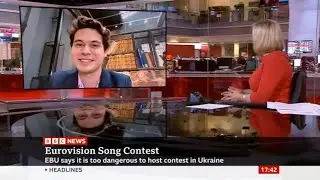 UK will host Eurovision 2023  (Reaction on BBC News Channel)