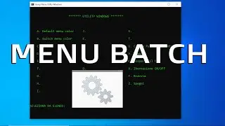 CREARE UN MENU DA UN  FILE BATCH