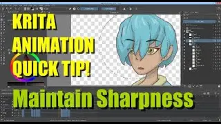 Krita Animation - maintain sharpness despite using liquify repeatedly!