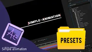 Как сделать свой Preset для текста и сохранить его в After Effects