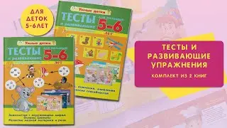 Развивающие книги для малышей 5-6 лет КОМПЛЕКТ ИЗ 2 КНИГ