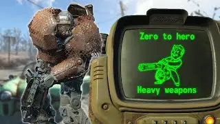 Fallout 4 heavy weapons build [Chemless, Survival, No exploits or companions]