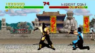 Mortal Kombat (Arcade) Scorpion Run-through (60FPS)