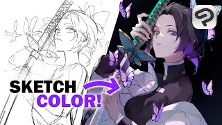 Sketch To Finished Drawing 🖋️ Full Art Process [Clip Studio Paint Speedpaint]