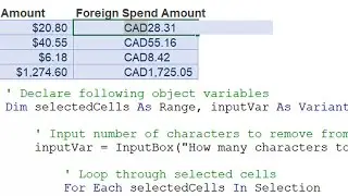 Remove x characters from left of cell using Excel VBA