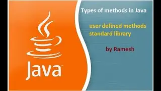 JAVA FAQ #134 || Types of Methods in Java?