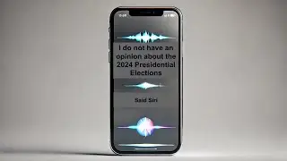 Siri has no opinion on the 2024 US Presidential Elections beyond finding relevant content on the web