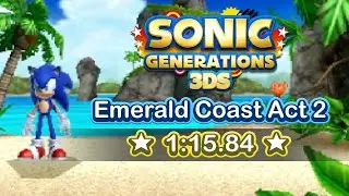 Sonic Generations 3DS Emerald Coast Act 2 Speedrun (1:15.84)